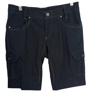 Kuhl Women’s Black Splash Cargo Activewear 11” Shorts W1273 Sz 6